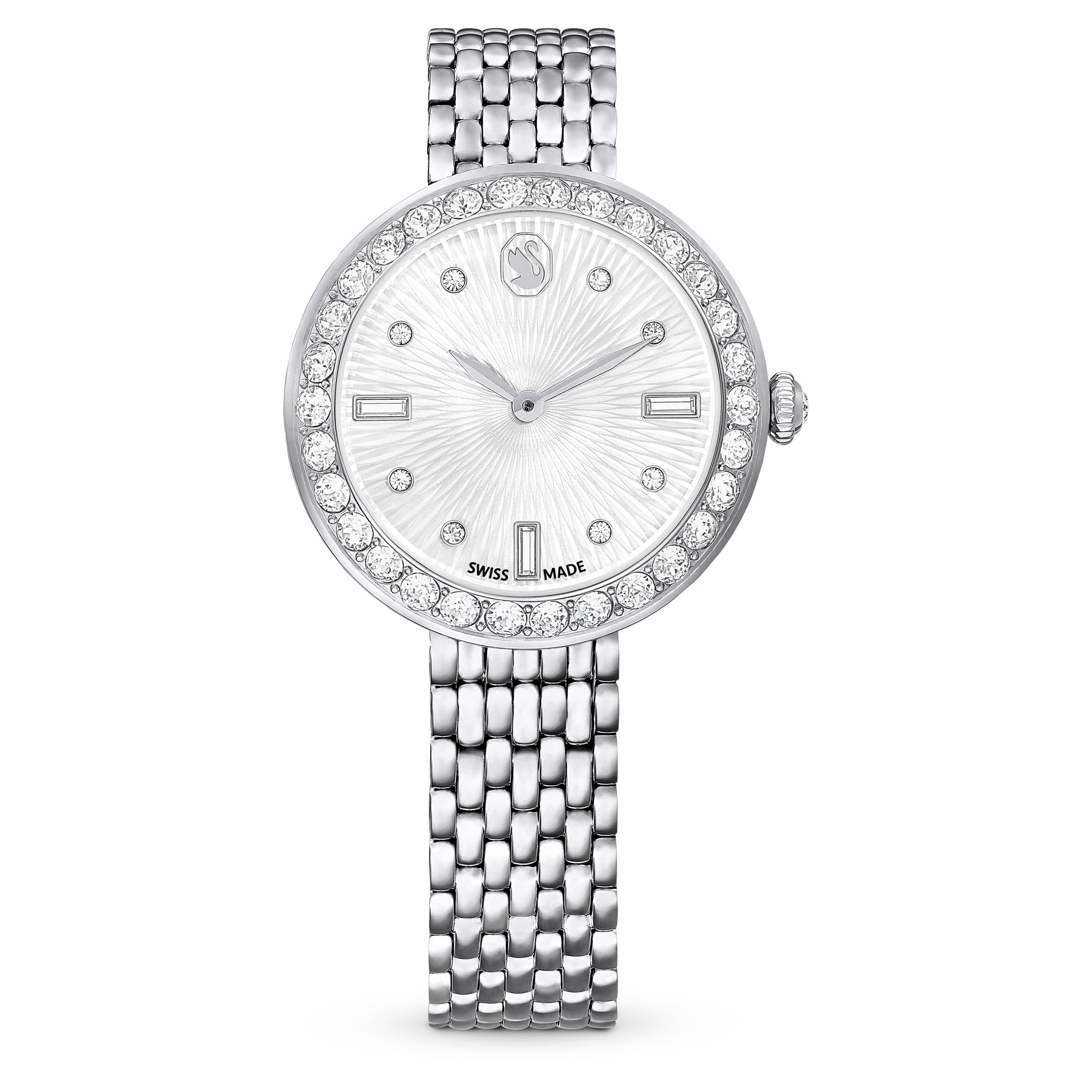Swarovski Certa watch, Swiss Made, Metal bracelet, Silver tone, Stainless steel: Buy Online at Best