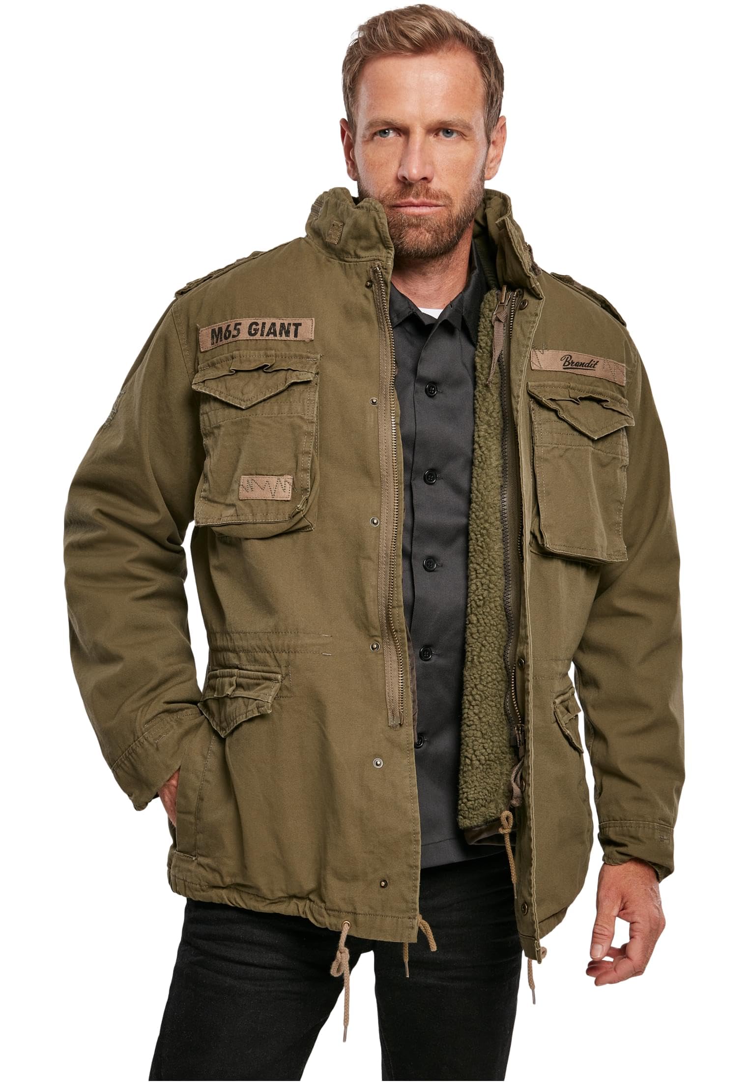 Brandit Men's Jacket, Green (Olive 1), S: Buy Online at Best Price in UAE - Amazon.ae