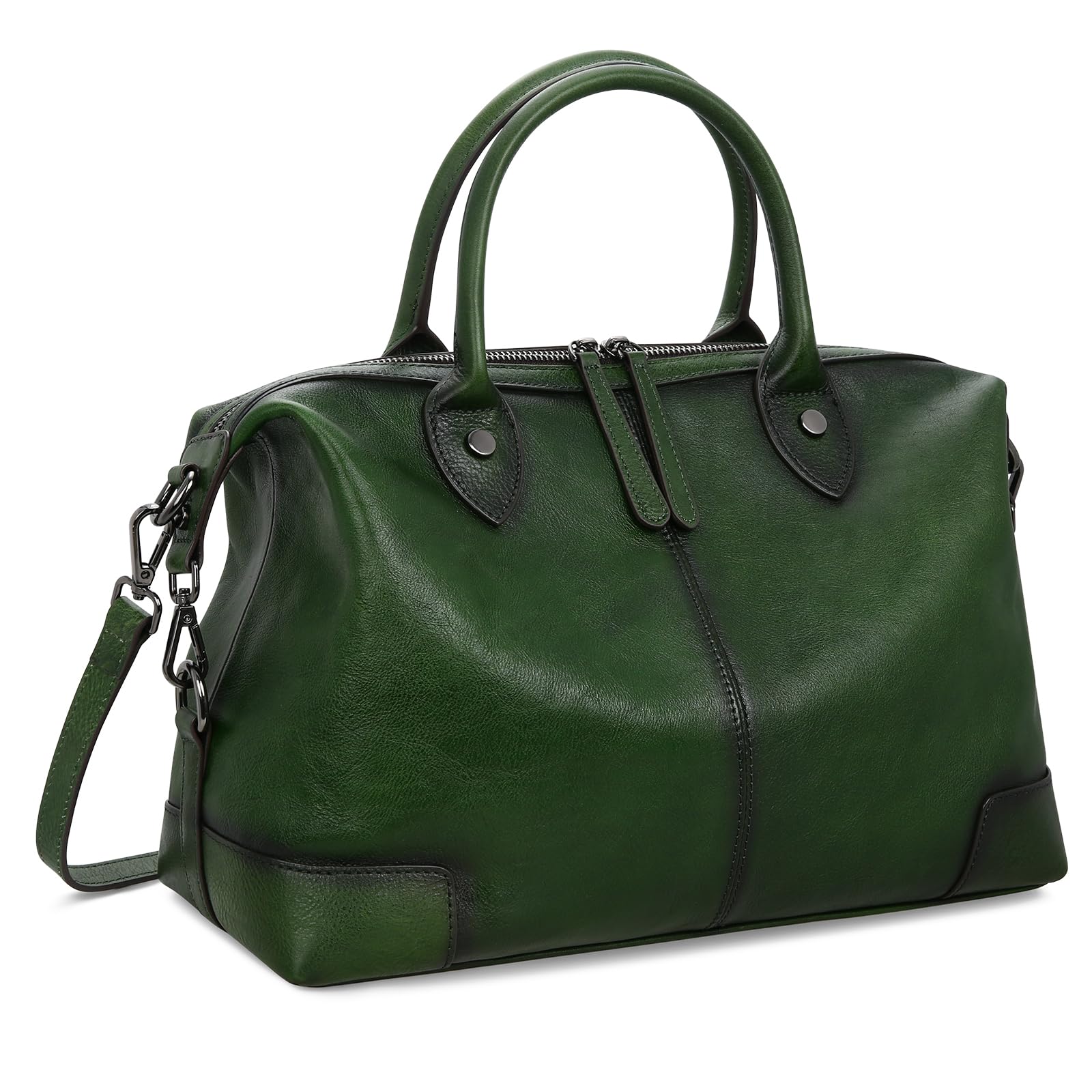 Amazon.com: HESHE Genuine Leather Satchel Tote Bags for Women Large Capacity Top Handle Handbag Desi