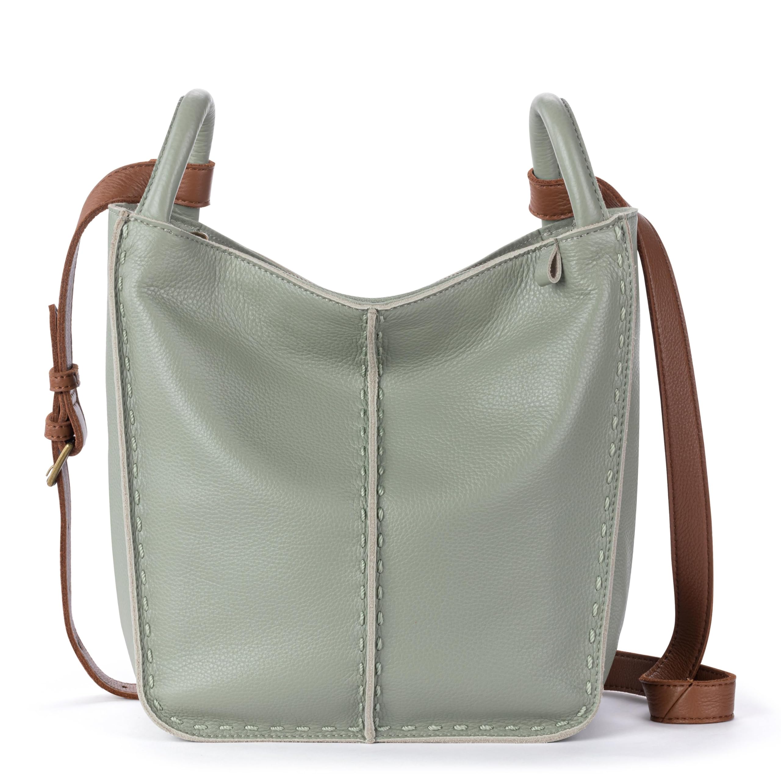 The Sak Los Feliz Crossbody Bag in Leather, Large, Lined Purse with Single Adjustable Shoulder Strap