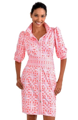 Gretchen Scott Designer Women's - Swagger Dress - Ring Toss, Melon, Medium : Buy Online at Best Pric