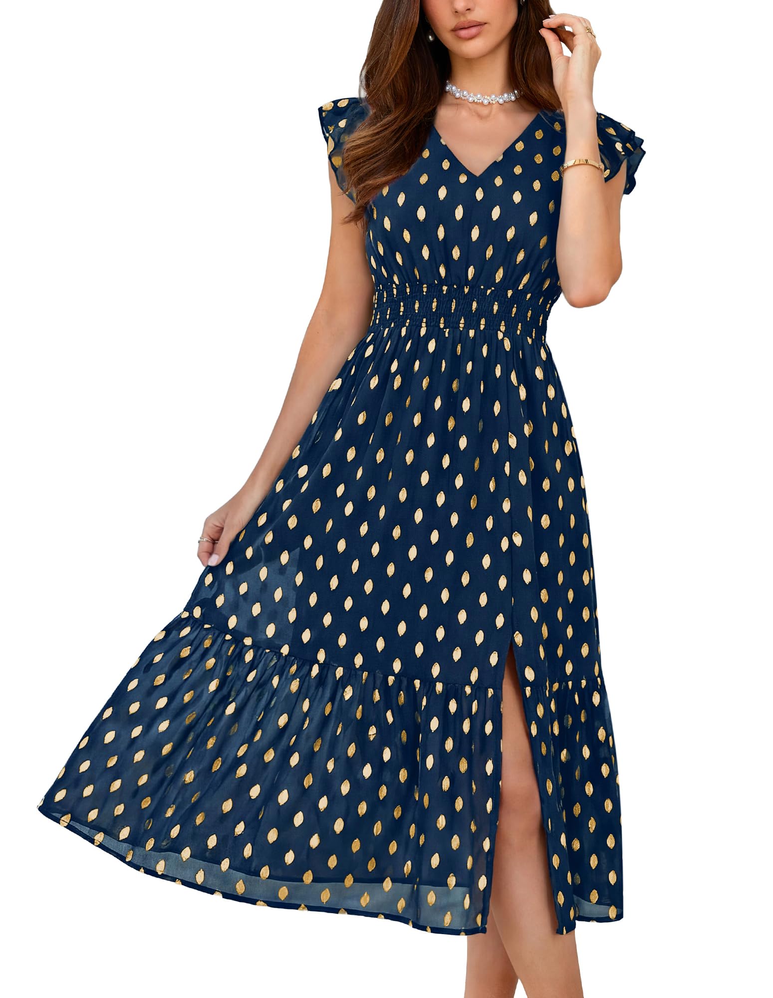 Amazon.com: GRACE KARIN 2026 Womens Summer Dresses V Neck Ruffle Sleeve Floral Boho Beach A-Line Dre