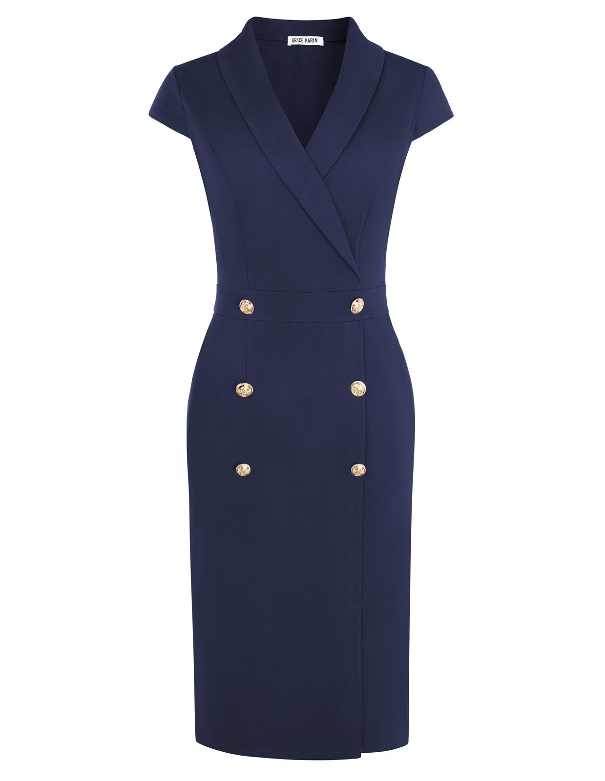 GRACE KARIN Work Dresses for Women 2025 Cap Sleeve Business Formal Midi Bodycon Professional Office