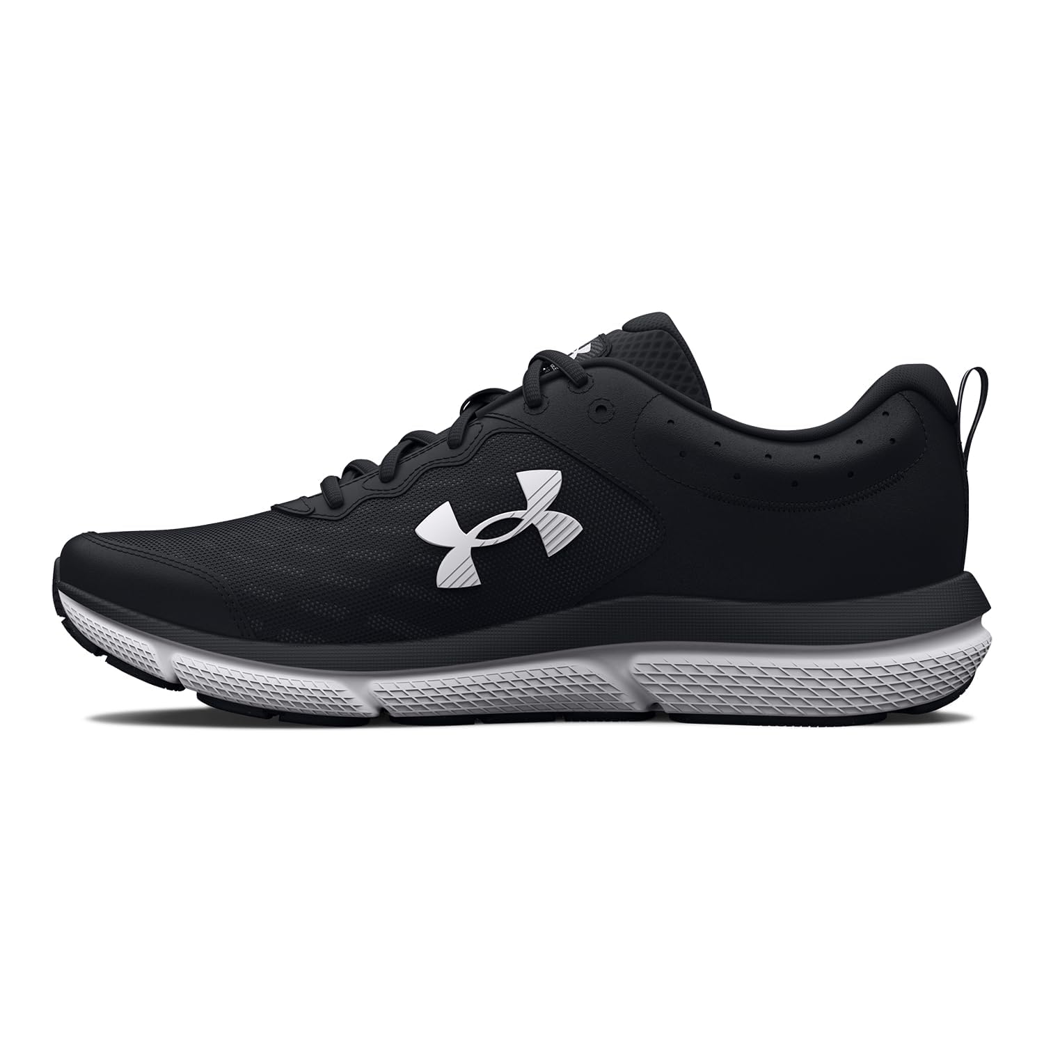 Amazon.com | Under Armour Women's Charged Assert 10 D, (001) Black/Black/White, 8, US | Road Running