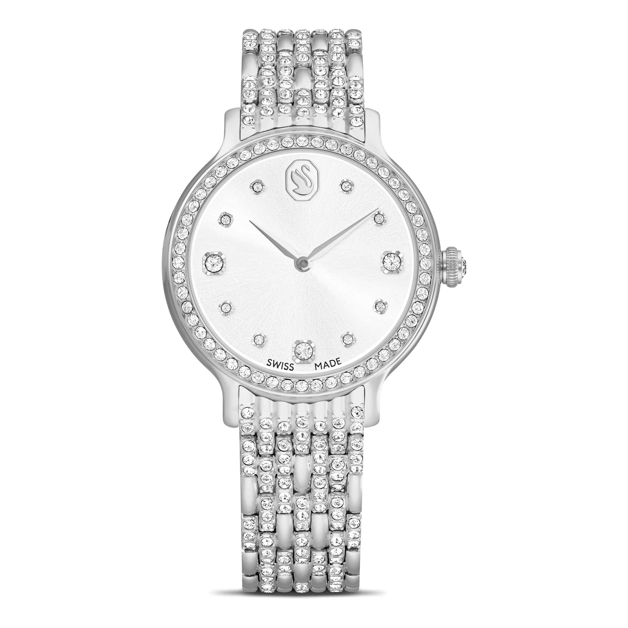 Swarovski Imber Watch, Swiss Made, Metal Bracelet, Silver Tone, Stainless Steel: Buy Online at Best