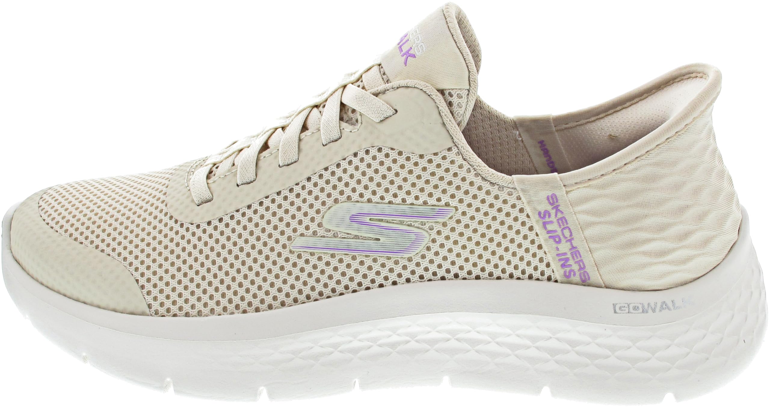 Amazon.com | Skechers Women's Go Walk Flex Hands Free Slip-Ins - Grand Entry Sneaker, Off White, 10