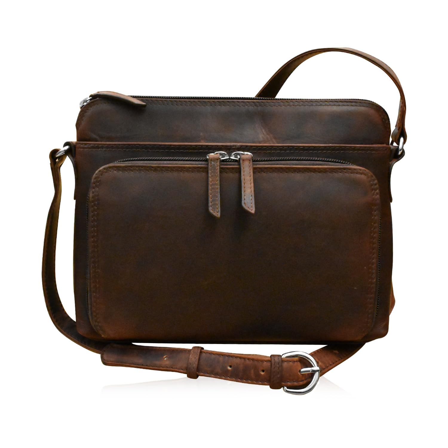 ili New York Genuine Leather Crossbody Bags for Women - Premium RFID Blocking Shoulder Bag Organizer