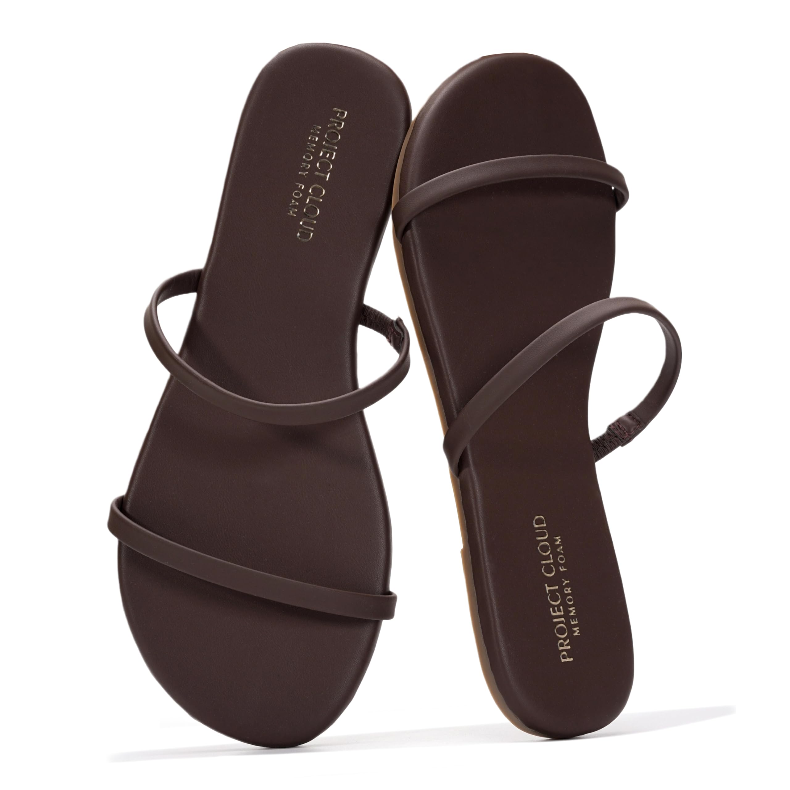 Amazon.com | Project Cloud Summer Sandals for Women 2026 - Memory Foam Insole and Eco-Crafted Leathe