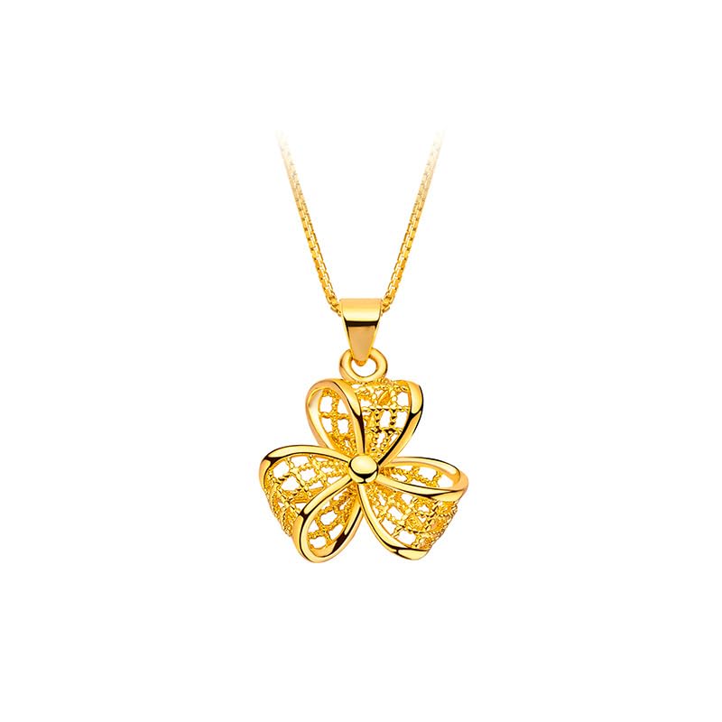18K Solid Gold Necklace for Women, Real 18 Carat Gold Jewelry Valentine's Day Anniversary Present Je