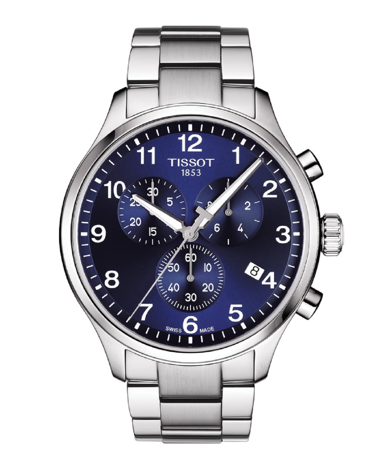 Tissot Chronograph Silver Strap Men's Wrist Watches - T116.617.11.047.01, CHRONO XL CLASSIC, 45 mm: